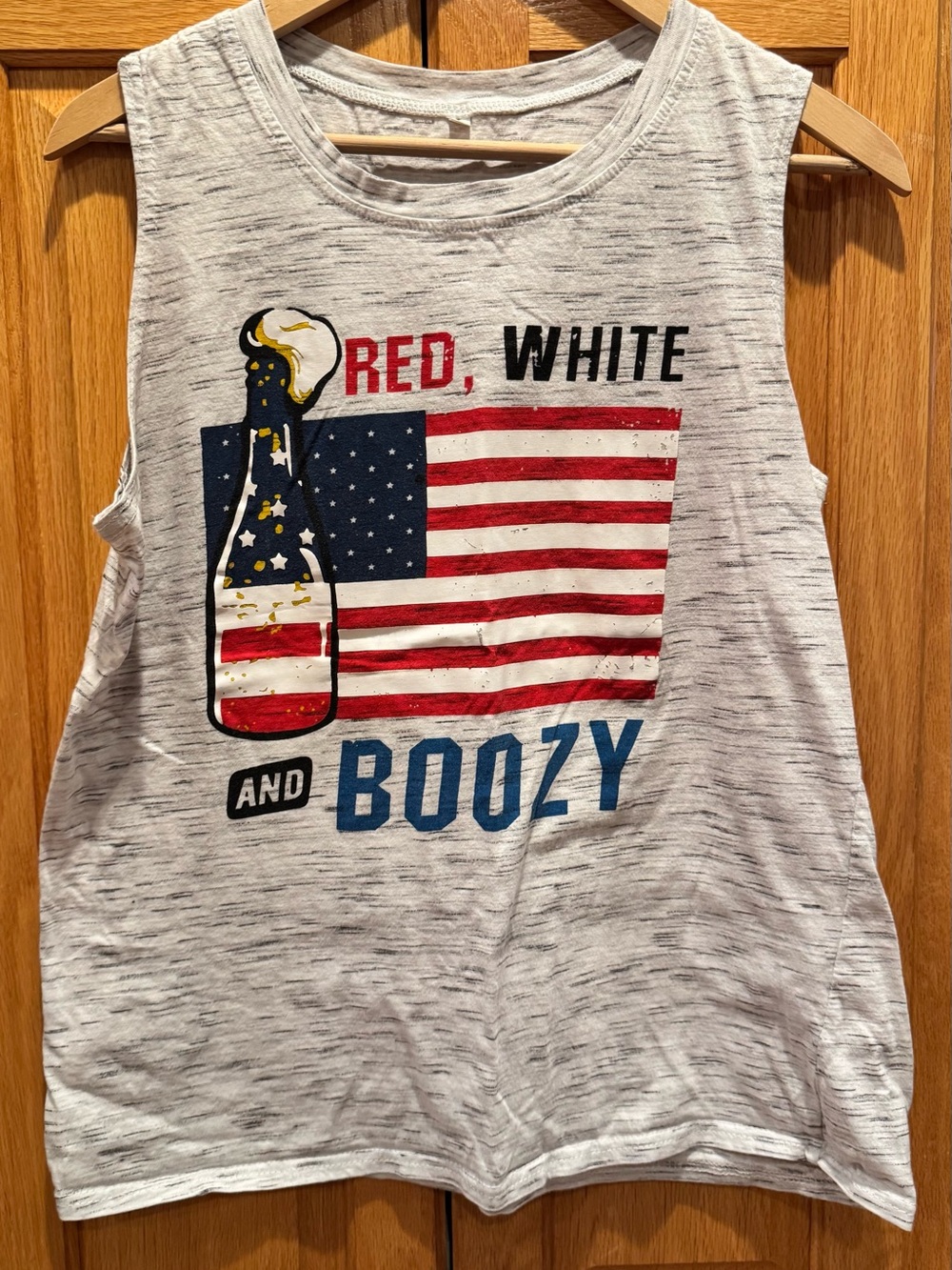 Women’s Red, White & Blue Graphic Tank Top